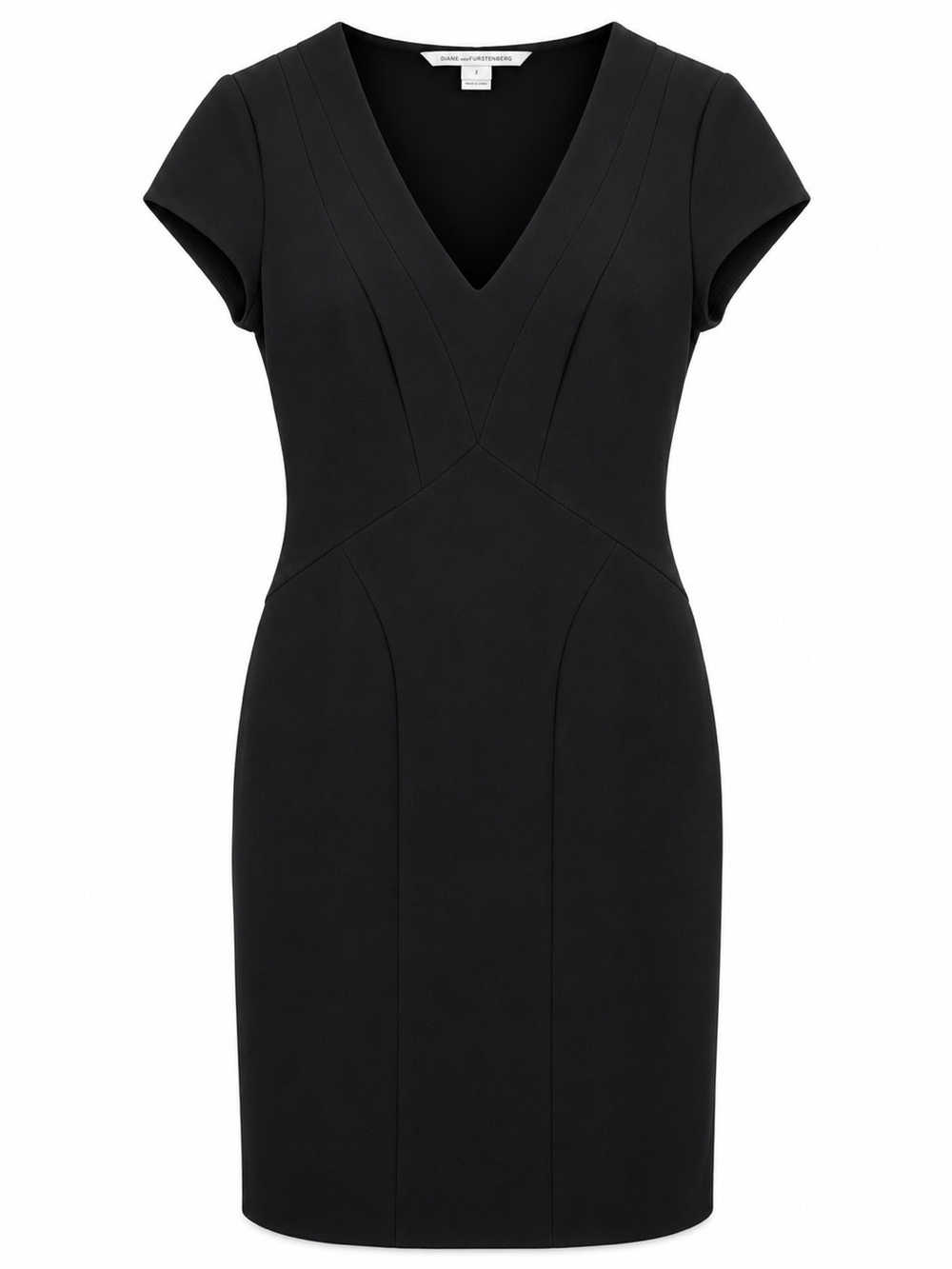 Diane von Furstenberg Norma Ponte Pencil Dress Black Size 6